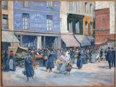 Rue Mouffetard, circa 1920 (painting)