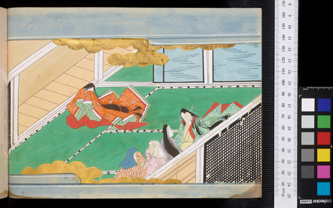 The Tale of the Bamboo Cutter, 17th century (painting on paper)
