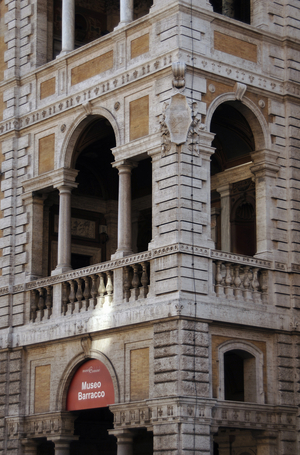 Italy. Rome. Barracco Museum of Antique Sculpture. 16th century. Facade. Detail.