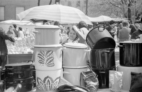 The Auer Dult in Munich, 1965 (b/w photo)