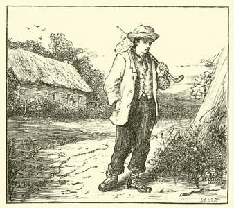 Hans Christian Anderson, on his way to Copenhagen (engraving)