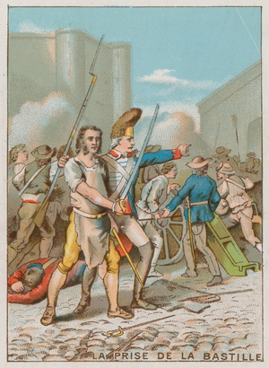 The Storming of the Bastille (chromolitho)