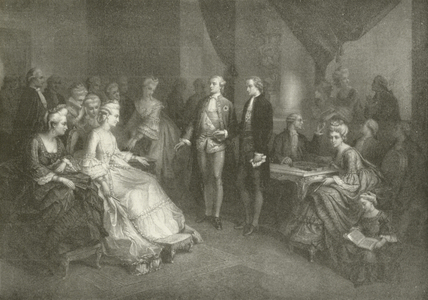 Schiller Presented to the Princess of Saxe Weimar (gravure)