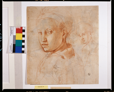 Boy watching, recto (drawing)