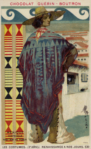 Citizen of Puebla, Mexico, 19th Century (chromolitho)