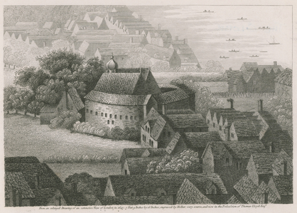 The Bear Garden, Bankside, Southwark, London (engraving)