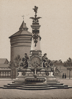 Nurnberg / Nuremberg: Der Kunstbrunnen (litho)