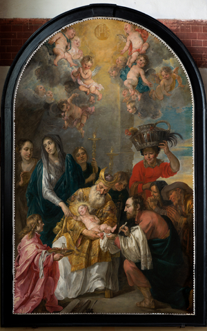 Parish church (Parochiekerk Sint-Andries). Interior. Painting. Circumcision.