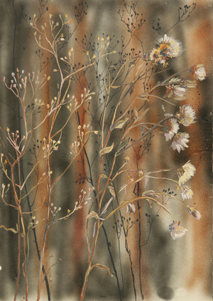 Wild Flowers, 1977 (gouache on paper)