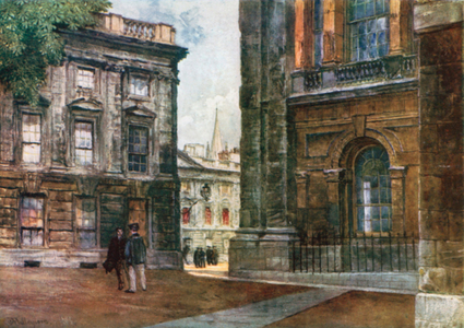 Christ Church – Peckwater Quadrangle (colour litho)