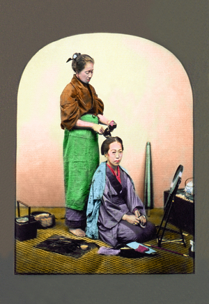 Woman having Her Hair Done 1897 (photo)