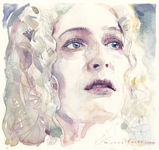 Gillian Anderson (watercolour)