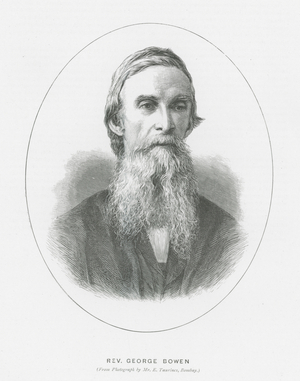 Rev George Bowen (litho)