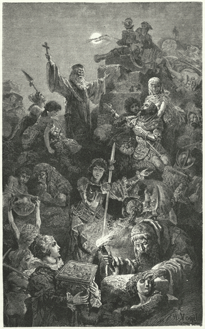 Siege of the Venetian city of Nicosia by the Ottomans, 1570 (engraving)