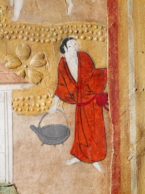 Osakazu Byobu - Japanese eight-panel folding screen (painting)