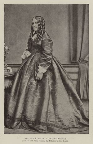 Mrs Grace, Dr W G Grace's Mother (b/w photo)