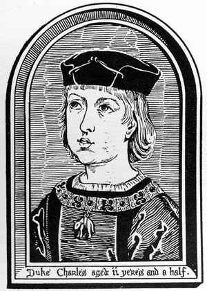 Charles V (1500 - 1558) aged two and a half, 1938 (engraving)