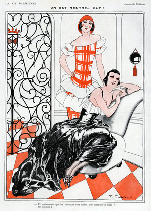 La Vie Parisienne Magazine Plate, France, 1920s (print)