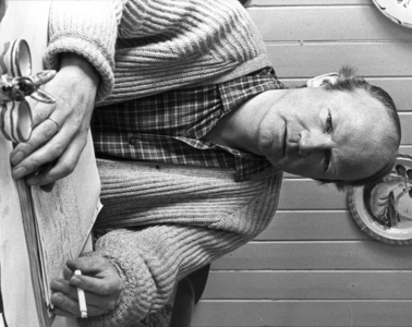 March 1969. Author Terje Stigen at the desk …, 1969 (photo)