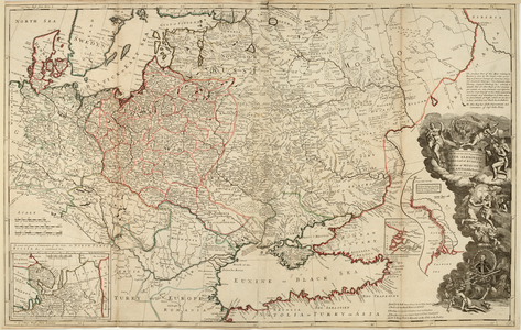 Muscovy, Poland, Little Tartary and the Black Sea 1700-1740 (engraving)
