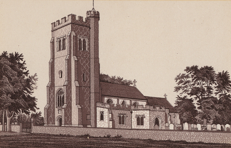 Southend-on-Sea: Rochford Church (litho)