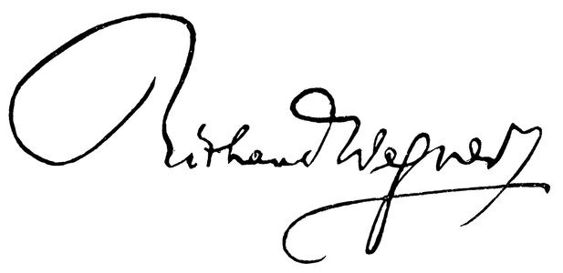 Autograph: Richard Wagner