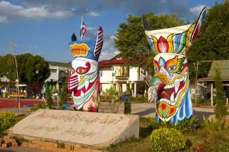 Thailand: Phi Ta Khon masks, Dan Sai, Loei Province