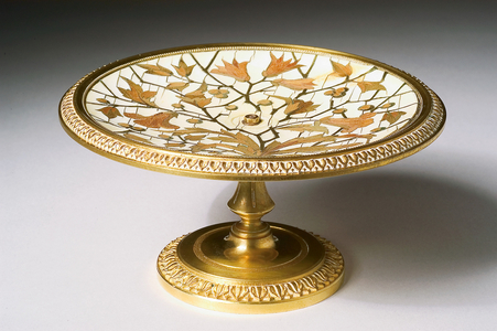 Cup on pedestal (bronze, wood & ivory marquetry) (see also 476438)