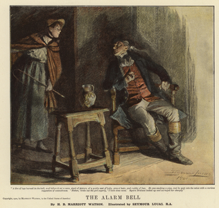 The Alarm Bell (colour litho)