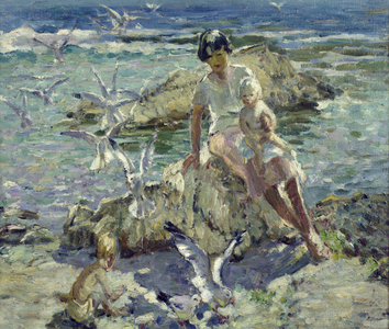 The Seagulls (oil on canvas)