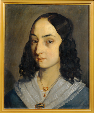 Portrait of Jeanne Dore, sister of Augustine Fournerie (painting on canvas)