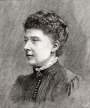 Princess Beatrice of the United Kingdom, here aged 34, from The Strand Magazine, Vol I January to June, 1891