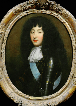 Philippe, Duc d'Orleans, called Monsieur, brother of Louis XIV, married to La Palatine, Lieselotte von der Pfalz … (painting on canvas)