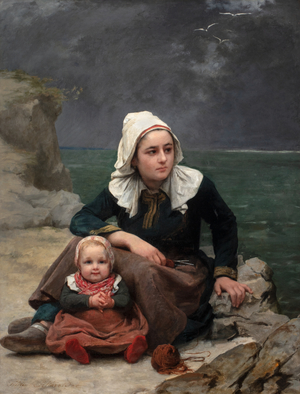 Le Grain (The Squall), c.1871-81 (oil on canvas)