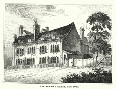 Cottage of Shelley, the Poet (engraving)