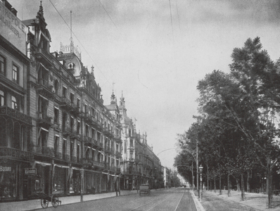 Wiesbaden: Wilhelmstrasse (b/w photo)