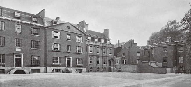 Westminster School, London: The House of the Master of the King's Scholars, Grant's and Rigaud's, Little Dean's Yard (b/w photo)
