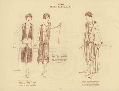 Page from BARRI catalogue, London, 1920s (litho)