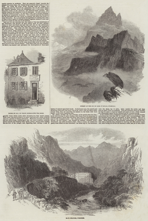 Pau in France (engraving)