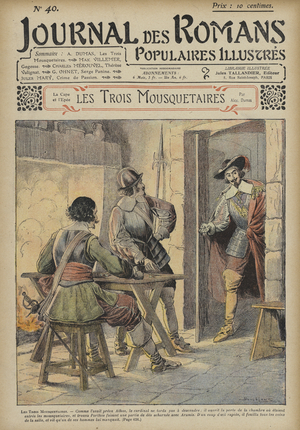 Les Trois Mousquetaires by Alexandre Dumas (colour litho)