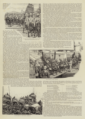 On a Board a Trooper from Malta to Hong Kong (engraving)