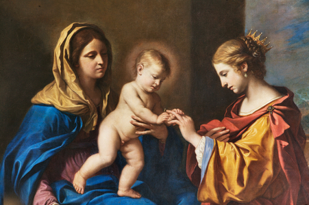 Mystical Marriage of Saint Catherine, detail of 2384636