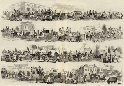 Epsom Races, "Scenes on the Road" (engraving)