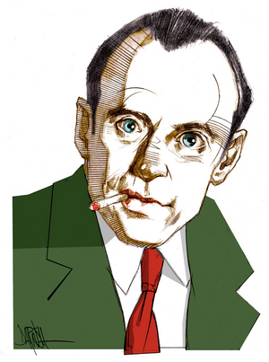 Klaus Mann, 2022 (digital coloured pencil drawing)