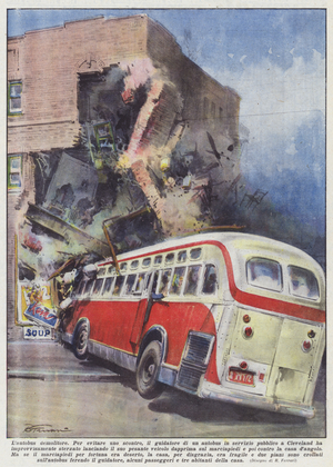 The Wrecking Bus (Colour Litho)