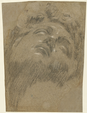 Giuliano dei Medici after Michelangelo, c.1550 (chalk on paper)