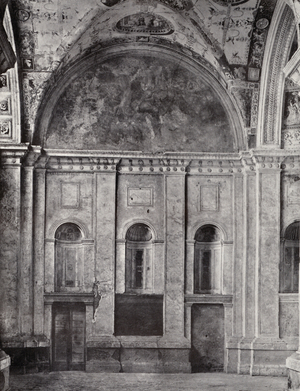 Villa Madama: East Elevation of Garden Loggia (b/w photo)