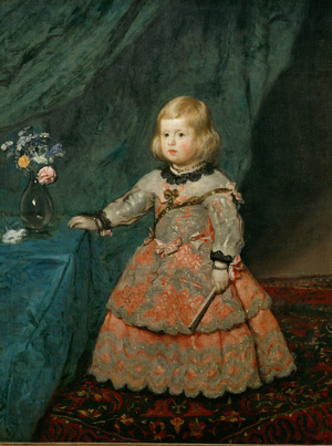 The Infanta Margarita Teresa in a pink dress … (painting on canvas)