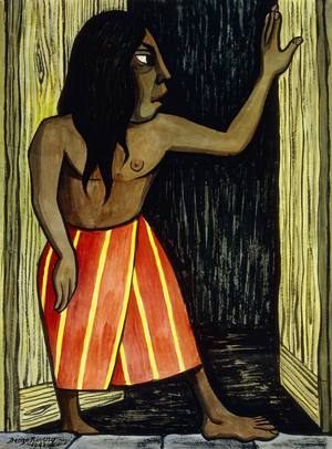 Oaxacan Indian; Indio Oaxaqueno, 1948 (watercolour and gouache on  paper)