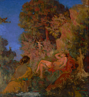 The Sleeping Diana 1924 (Oil on canvas)